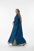 Blue Diamond Abaya - Back Pose
